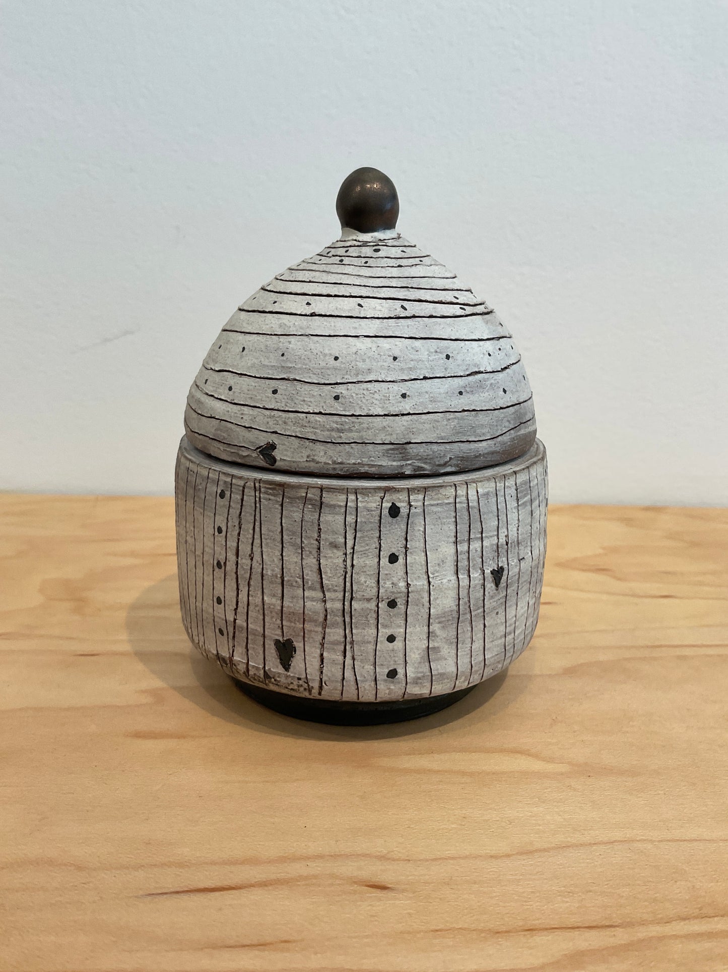 Little Black Hearts Canister