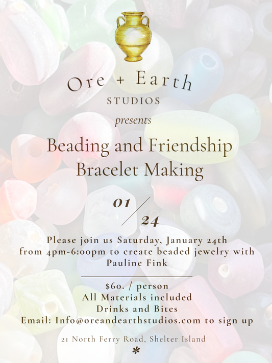 Beaded Jewelry Class w/ Pauline Fink on Saturday, January 24th