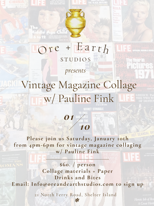Collage Vintage Magazines w/ Pauline Fink Saturday, January 10th