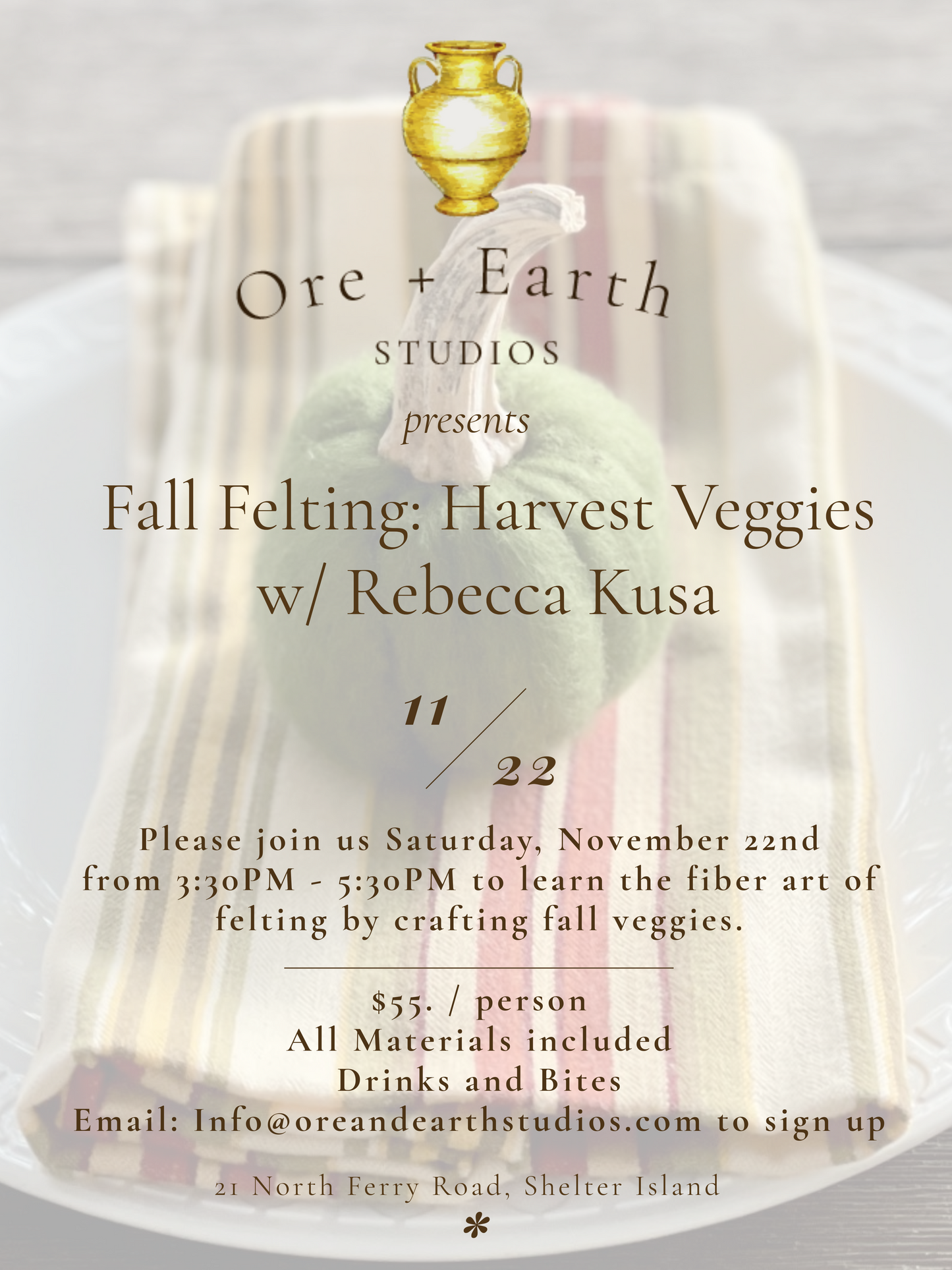 Fall Veggie Felting w/ Rebecca Kusa