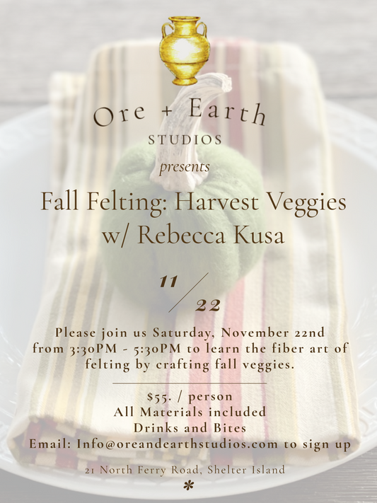 Fall Veggie Felting w/ Rebecca Kusa