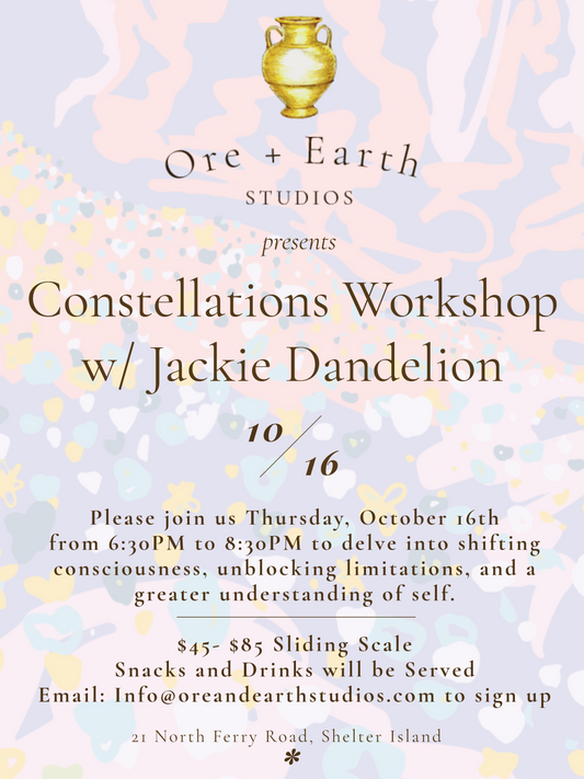 Constellations Workshop w/ Jackie Dandelion Thursday October 16th