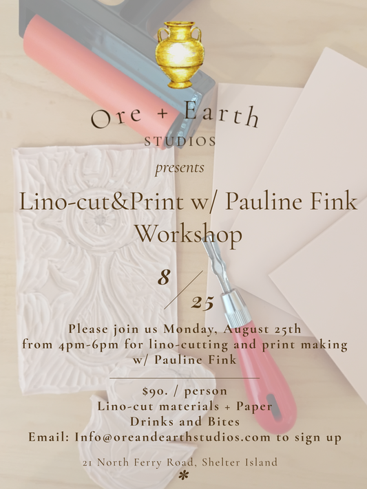 Lino-cutting and Print w/ Pauline Fink Monday August 25th