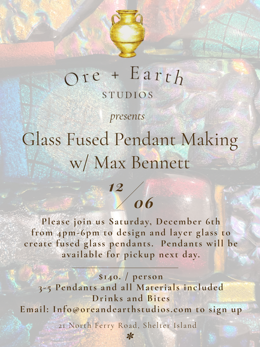Fused Glass Pendant Making w/ Max Bennett Saturday December 6th