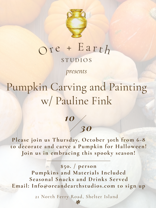 Pumpkin Carving and Painting w/ Pauline Fink Thursday October 30th