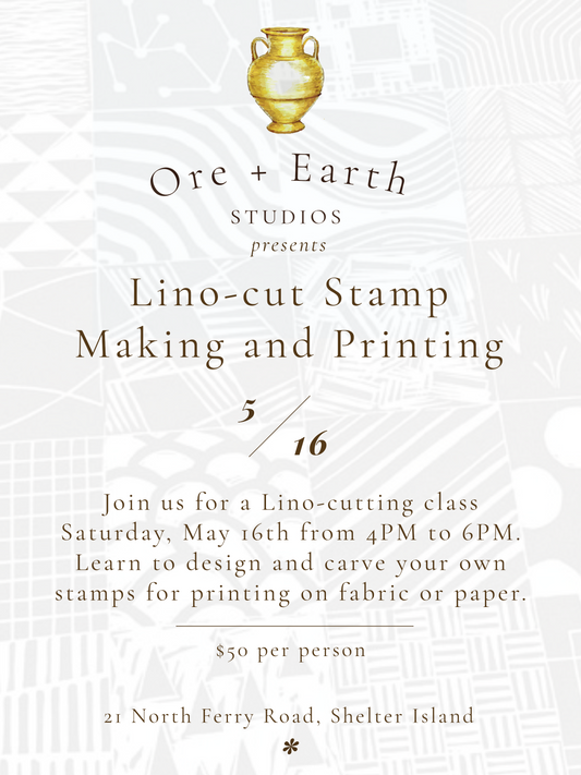 Lino Cut and Stamp Making - May 16th