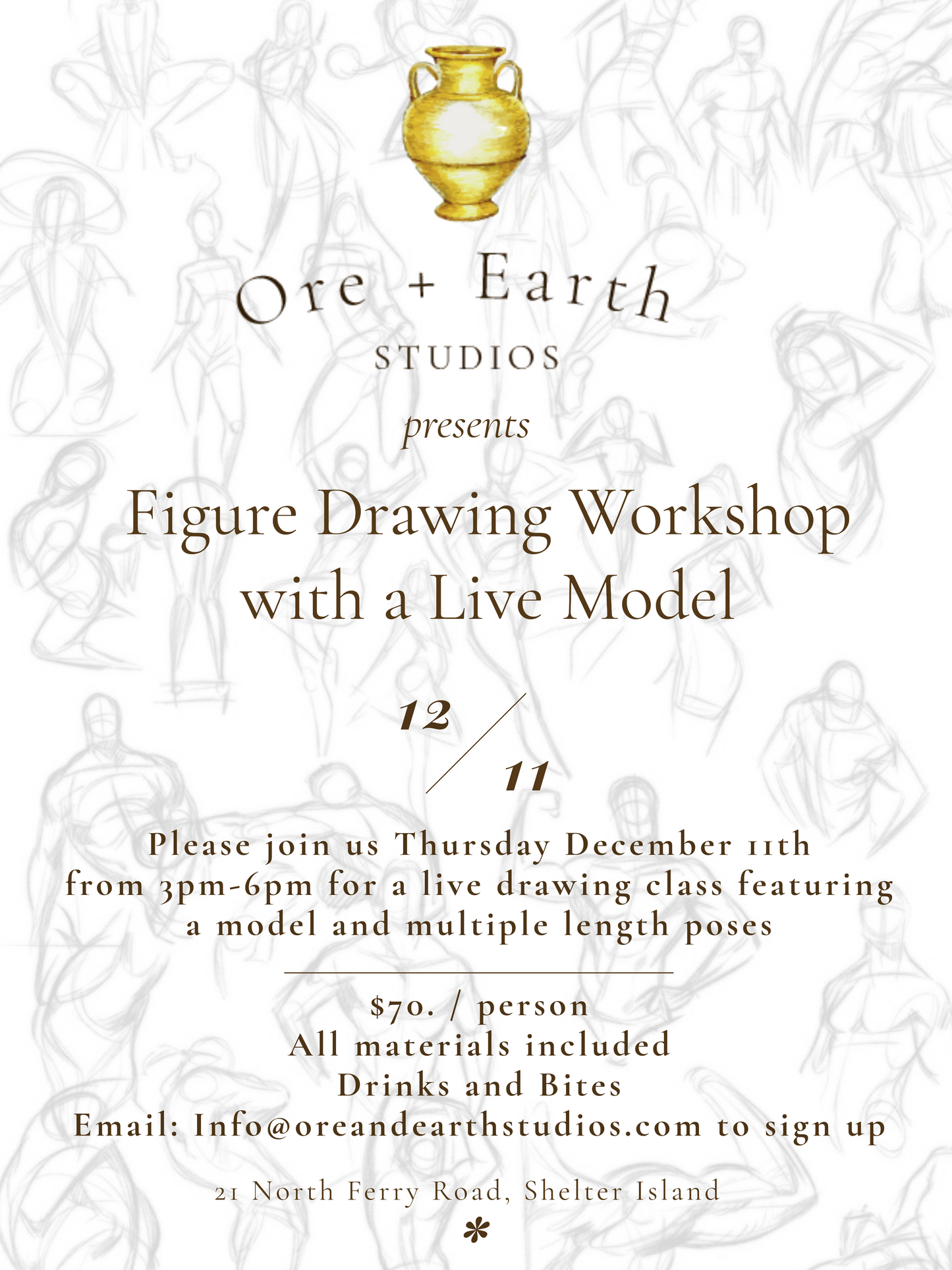 Live Figure Drawing Workshop w/ Pauline Fink Thursday December 11th