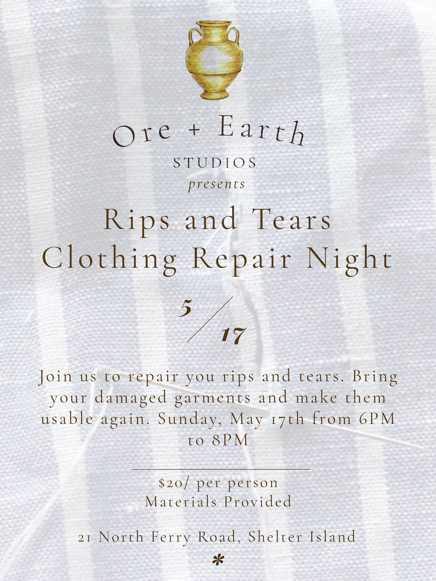 Clothing Repair Night - May 17th